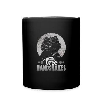 Arm Wrestler Design Armdrücken Arm Wrestling - Tasse einfarbig - Schwarz - Vorne