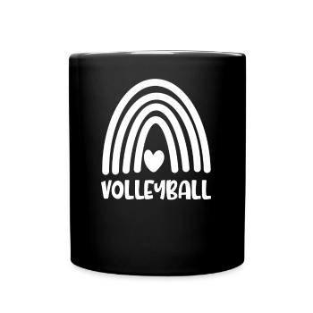 Volleyball - Tasse einfarbig - Schwarz - Vorne