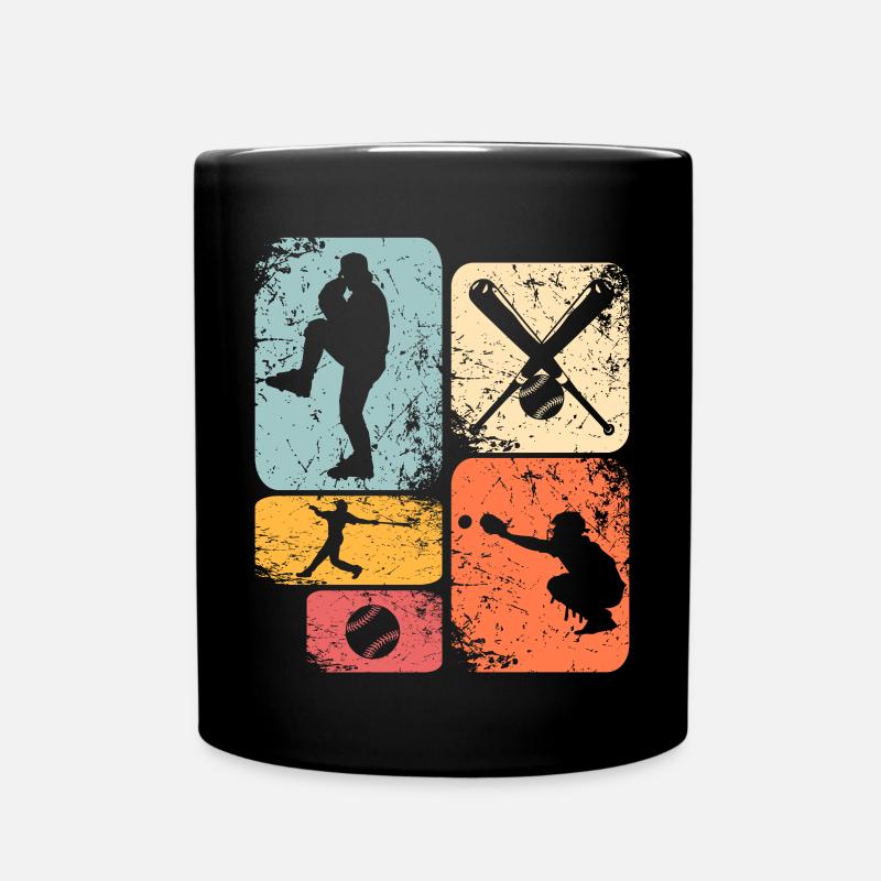 Baseball - Tasse einfarbig - Schwarz