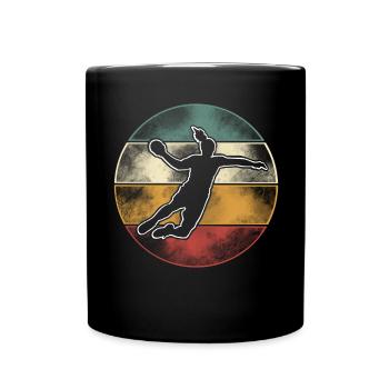 Handball Handball Joueur de handball féminin - Mug uni - noir - Devant