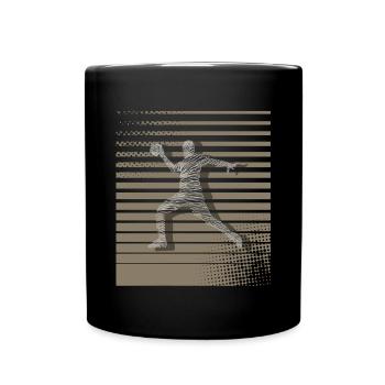 Handball Handballer - Tasse einfarbig - Schwarz - Vorne