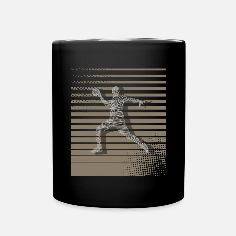 Handball Handballer - Tasse einfarbig - Schwarz