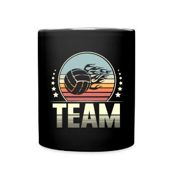 Équipe de volleyball - Mug uni - noir - Devant