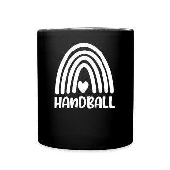 Handball Handballer - Tasse einfarbig - Schwarz - Vorne