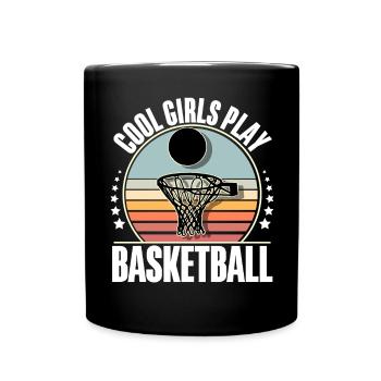 Basketball féminin Basketball féminin - Mug uni - noir - Devant