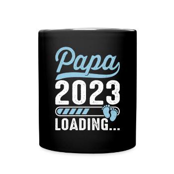 Grossesse Futur Parent Cadeau Papa 2023 - Mug uni - noir - Devant