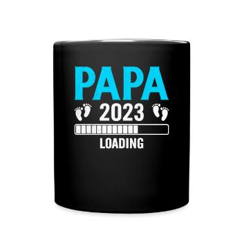 Grossesse Futur Parent Cadeau Papa 2023 - Mug uni - noir - Devant