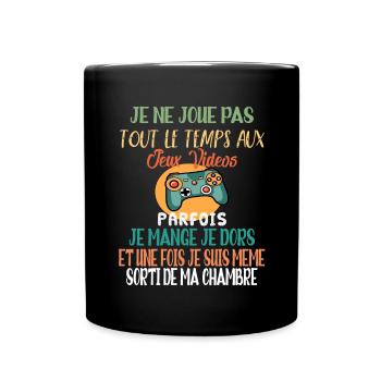 Geek Jeux Vidéo Idée Cadeau Humour Pour Gamer game - Mug uni - noir - Devant