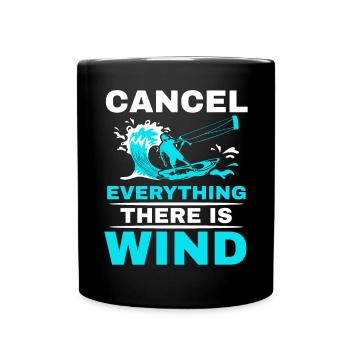 Annuler tout ce qu’il y a Wind Kitesurf - Mug uni - noir - Devant