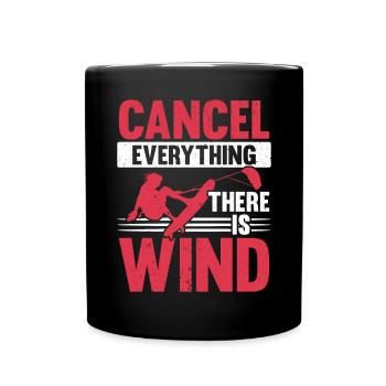 Annuler tout ce qu’il y a Wind Kitesurf - Mug uni - noir - Devant