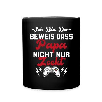 Grossesse Bébé Naissance Gamer - Papa Dire - Mug uni - noir - Devant