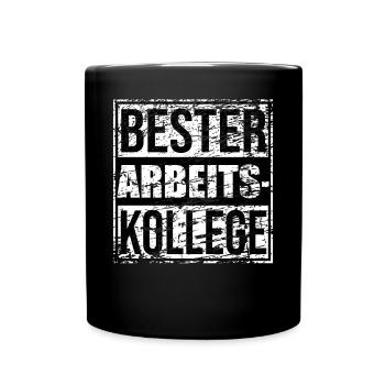 Bester Arbeitskollege Mitarbeiter Geschenk Herren - Tasse einfarbig - Schwarz - Vorne