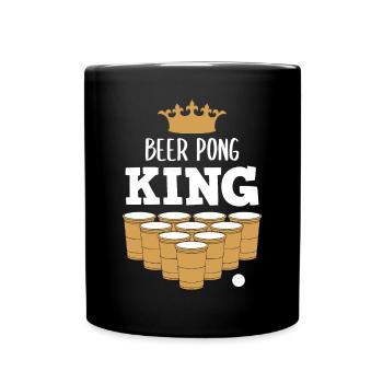Beer Pong King Beer Pong Cadeau amusant - Mug uni - noir - Devant