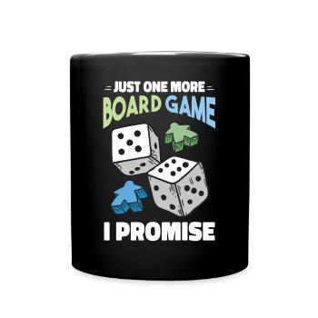 Funny Board Game Lover Cartoon - Full Colour Mug - black - Front