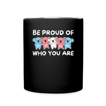 Drapeau trans Gay Pride LGBTQ Koala - Mug uni - noir - Devant