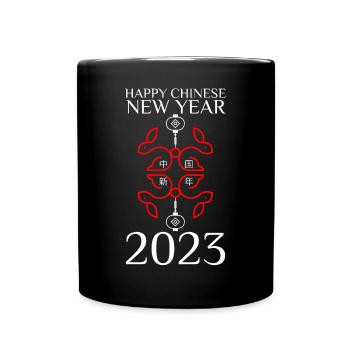 Joyeux Nouvel An Chinois Lapin 2023 - Mug uni - noir - Devant
