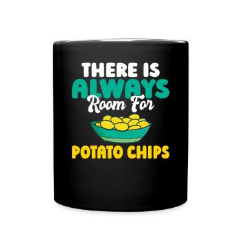 Cadeau de croustilles - Mug uni - noir - Devant