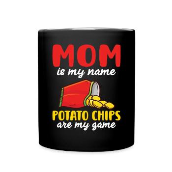 Potato Chips Gift - Full Colour Mug - black - Front