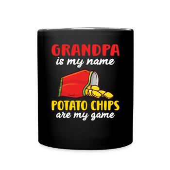 Cadeau de croustilles - Mug uni - noir - Devant