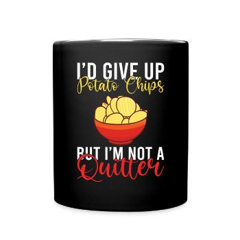 Cadeau de croustilles - Mug uni - noir - Devant