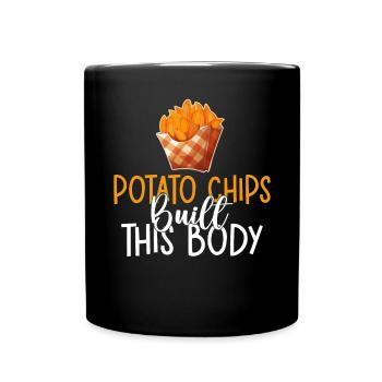 Potato Chips Gift - Full Colour Mug - black - Front