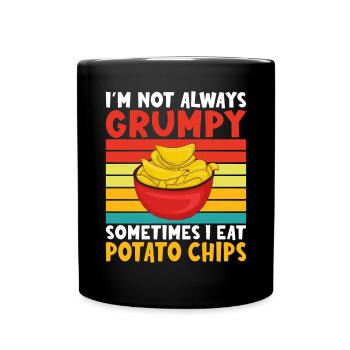 Potato Chips Gift - Full Colour Mug - black - Front