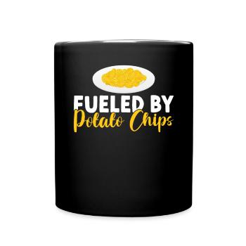 Cadeau de croustilles - Mug uni - noir - Devant