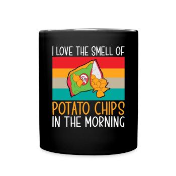 Cadeau de croustilles - Mug uni - noir - Devant