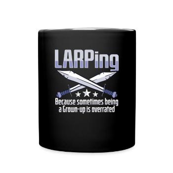 Larp Rpg Jeu de rôle Conception de jeux Larper - Mug uni - noir - Devant