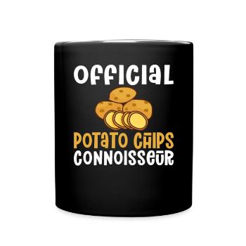 Potato Chips Gift - Full Colour Mug - black - Front