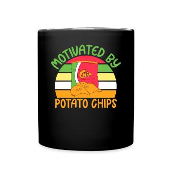 Potato Chips Gift - Full Colour Mug - black - Front