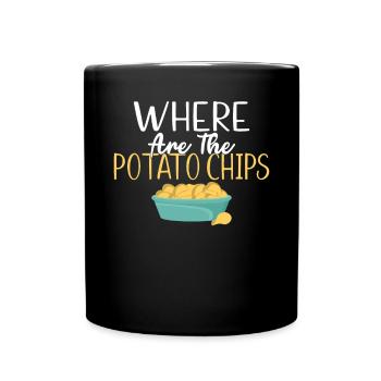 Potato Chips Gift - Full Colour Mug - black - Front