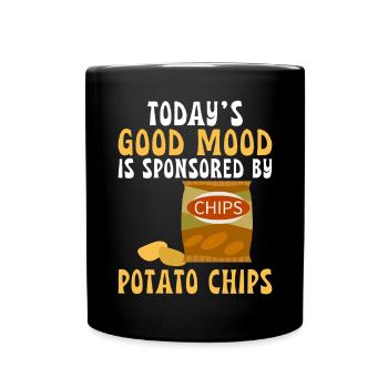 Cadeau de croustilles - Mug uni - noir - Devant