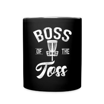 Lustiges Disc Golf & Ultimate Frisbee Spieler - Tasse einfarbig - Schwarz - Vorne
