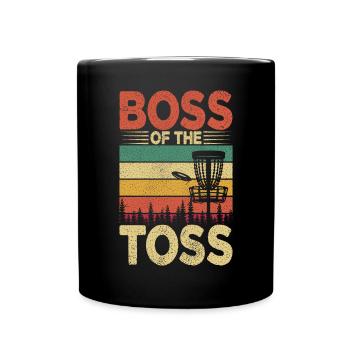 Lustiges Disc Golf & Ultimate Frisbee Spieler - Tasse einfarbig - Schwarz - Vorne