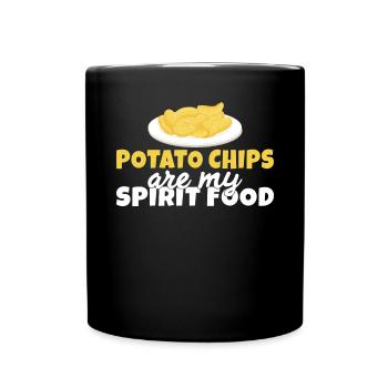 Cadeau de croustilles - Mug uni - noir - Devant