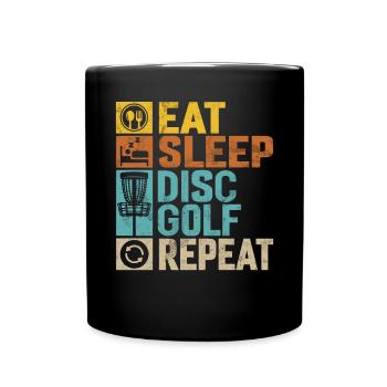 Joueur de Disc Golf et d’Ultimate Frisbee - Mug uni - noir - Devant
