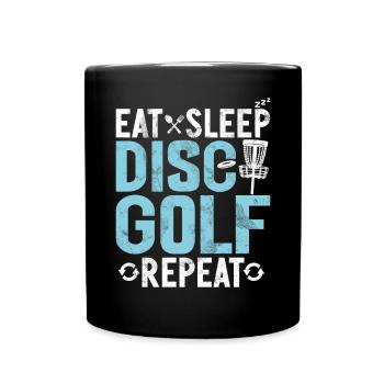 Joueur de Disc Golf et d’Ultimate Frisbee - Mug uni - noir - Devant