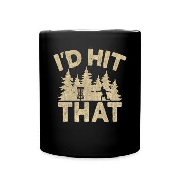 Fun Disc Golf & Ultimate Frisbee Player - Full Colour Mug - black - Front