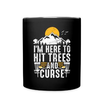 Fun Disc Golf & Ultimate Frisbee Player - Full Colour Mug - black - Front