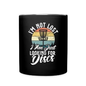 Joueur de Disc Golf et d’Ultimate Frisbee - Mug uni - noir - Devant