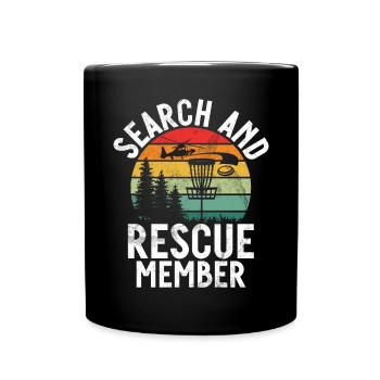 Joueur de Disc Golf et d’Ultimate Frisbee - Mug uni - noir - Devant