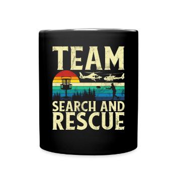 Lustiges Disc Golf & Ultimate Frisbee Spieler - Tasse einfarbig - Schwarz - Vorne