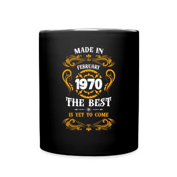 Made In February 1970 The Best - Mug uni - noir - Devant