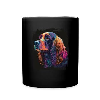 Chien Dicton Cocker Spaniel pour les amoureux des chiens - Mug uni - noir - Devant