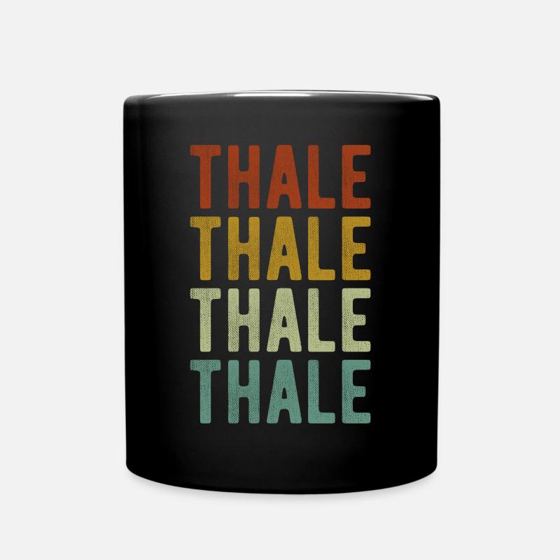 Thale Stadt Retro Vintage - Tasse einfarbig - Schwarz