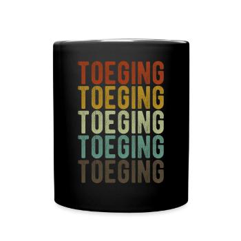 Toeging City Retro Vintage - Mug uni - noir - Devant