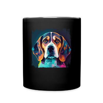 Dog Saying Beagle Design pour les amoureux des chiens - Mug uni - noir - Devant