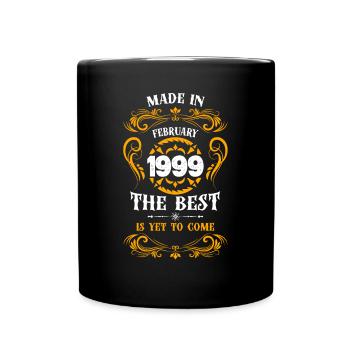 Made In February 1999 The Best - Full Colour Mug - black - Front