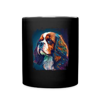 Hunde Spruch Cavalier Spaniel für Hundeliebhaber - Tasse einfarbig - Schwarz - Vorne